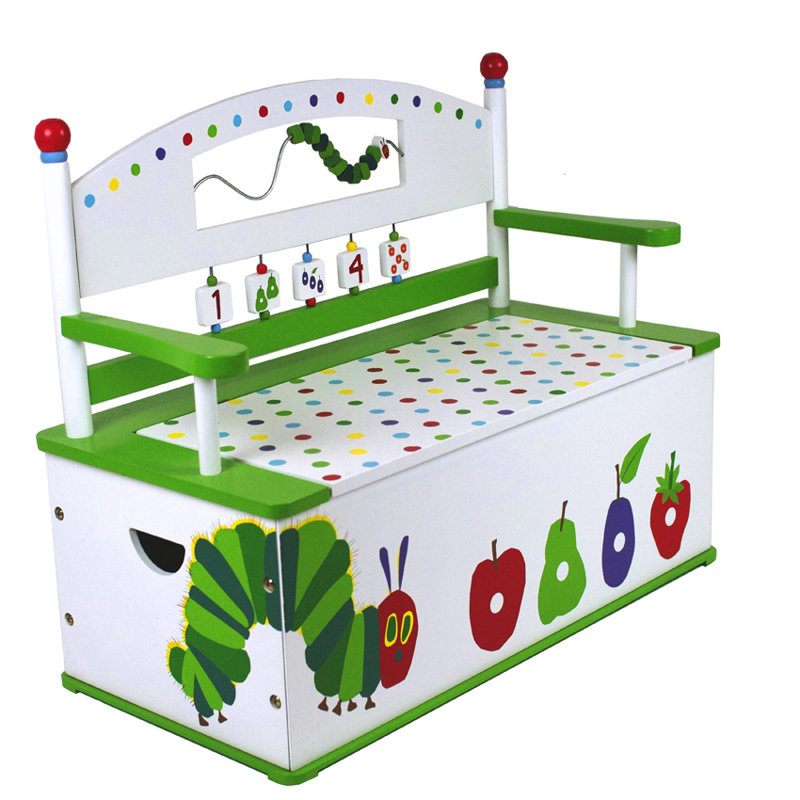 Wildkin Wildkin Kids Very Hungry Caterpillar Bench Seat with Storage